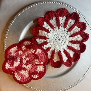 HANDMADE VALENTINES DAY DISHTCLOTH
